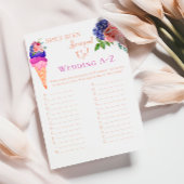 スクープしたアイスクリームフローラブライダルシャワーゲーム