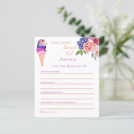 スクープしたアイスクリームフローラブライダルシャワー活性 (スタンド正面)