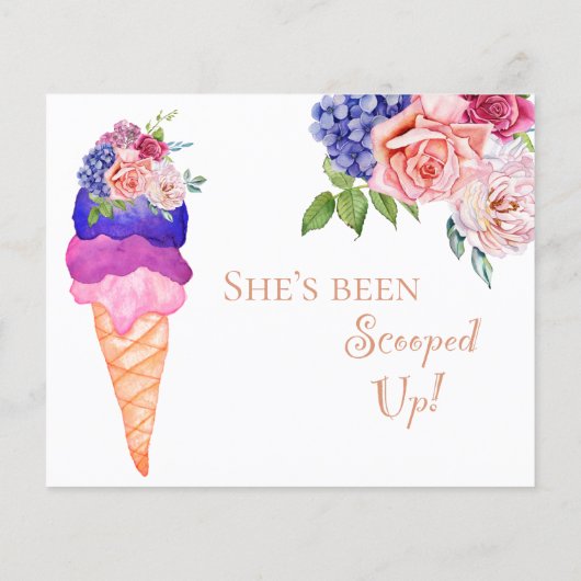 スクープしたアイスクリームフローラブライダルシャワー活性 (裏面)
