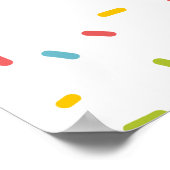 スクープしたアイスクリームブライダルシャワーウェルカムサイン ポスター (角)