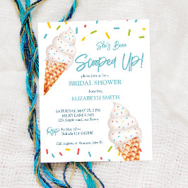 スクープしたアイスクリームブライダルシャワー予算招待状