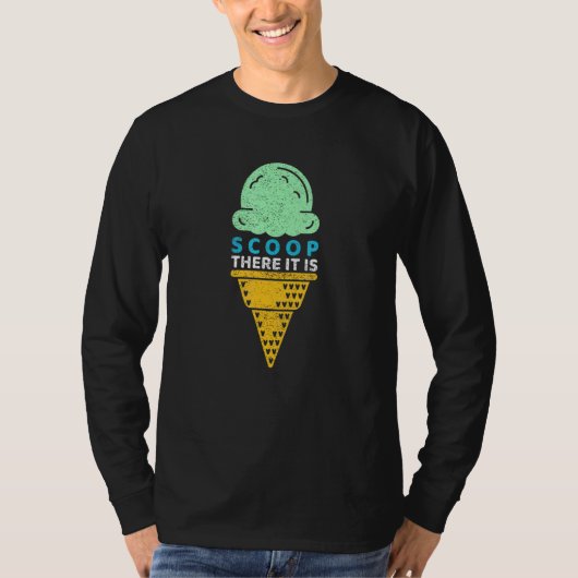 スクープそこにパンプアイスクリームコーン Tシャツ (正面)