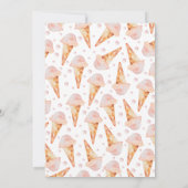 スクープだ女の子の赤ちゃんシャワーだ 招待状 (裏面)