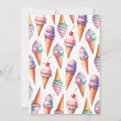 スクープだ女の子の赤ちゃんシャワーだ 招待状 (裏面)