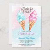 スクープのアイスクリームの性別が明らかにするもの 招待状 (正面)