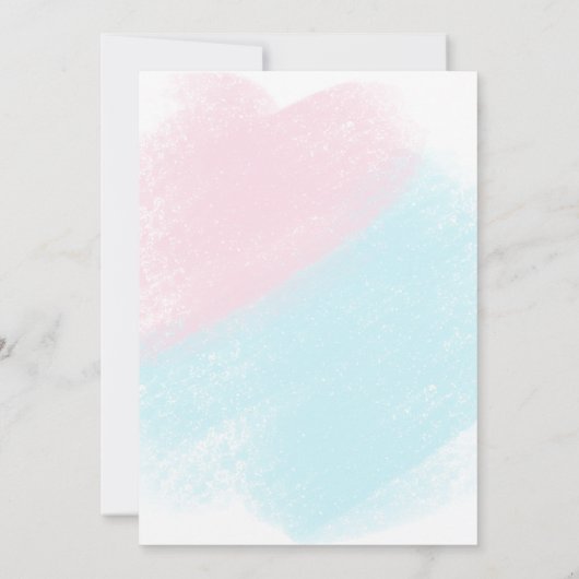 スクープのアイスクリームの性別が明らかにするもの 招待状 (裏面)