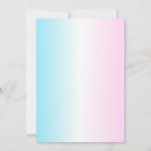 スクープのアイスクリームの性別が明らかにするもの 招待状 (裏面)