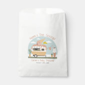 スクープのアイスクリームキャンパーライトピンクの赤ちゃんシャワー フェイバーバッグ (正面)