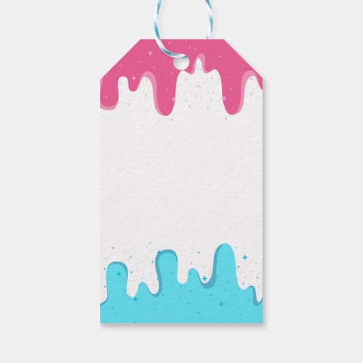 スクープのアイスクリームジェンダーの発表 ギフトタグ (裏面)