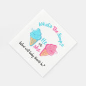 スクープのアイスクリームジェンダーの発表 スタンダードランチョンナプキン (角)