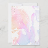 スクープのアイスクリームジェンダーの表示パーティー 招待状 (裏面)