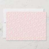 スクープのアイスクリームピンクの写真が1歳の誕生日 招待状 (裏面)