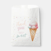 スクープのアイスクリーム誕生日パーティー フェイバーバッグ (正面)