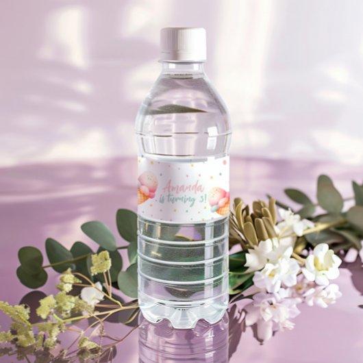 スクープのアイスクリーム誕生日パーティー ペットボトルラベル