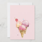 スクープのアイスクリーム誕生日パーティー 招待状 (裏面)