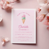 スクープのアイスクリーム誕生日パーティー 招待状