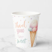 スクープのアイスクリーム誕生日パーティー 紙コップ (正面)