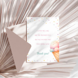 スクープのアイスクリーム誕生日 サンキューカード