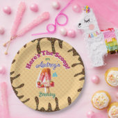 スクープのワッフルコーン招待状 ペーパープレート (パーティー)