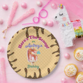 スクープのワッフルコーン招待状 ペーパープレート (パーティー)