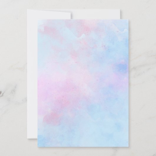 スクープの性別でアイスクリームを見る 招待状 (裏面)