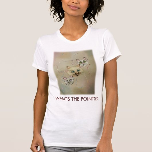 スクープネックTシャツ - What'sThePoints Tシャツ (正面)