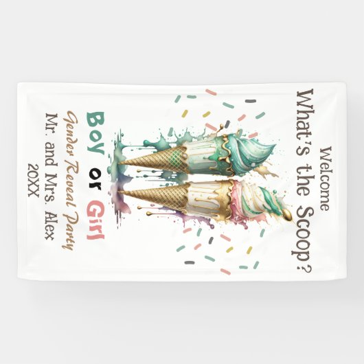 スクープパーティーへようこそ 横断幕 (横)