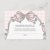 スクープピンクアイスクリームサンデーベイビーシャワーです エンクロージャーカード (正面)