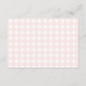 スクープピンクアイスクリームサンデーベイビーシャワーです エンクロージャーカード (裏面)