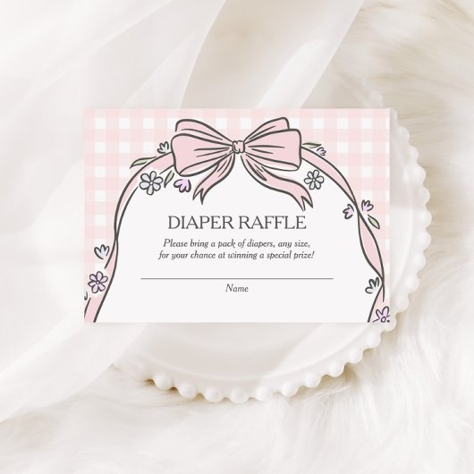 スクープピンクアイスクリームサンデーベイビーシャワーです エンクロージャーカード