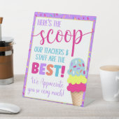 スクープ先生賞味アイスクリーム 台座サイン (インサイチュ)