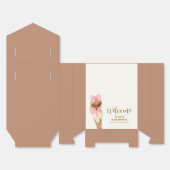 スクープ弓アイスクリームベビーシャワーへようこそ フェイバーボックス (見開き)