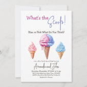 スクープ性が明らかにする甘いアイスクリーム 招待状 (正面)