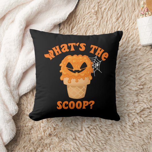 スクープ性別がハロウィーンアイスクリームを明らかにする クッション (ブランケット)