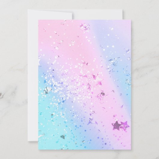 スクープ性別でアイスクリームを見るカスタム 招待状 (裏面)