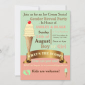 スクープ性別リビールの招待状 招待状 (正面)