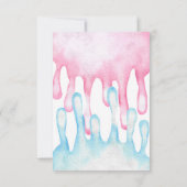 スクープ性別リビールサンキューカード。 サンキューカード (裏面)