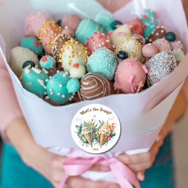 スクープ性別リビールパーティー ラウンドシール