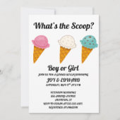 スクープ性別表示パーティー 招待状 (正面)
