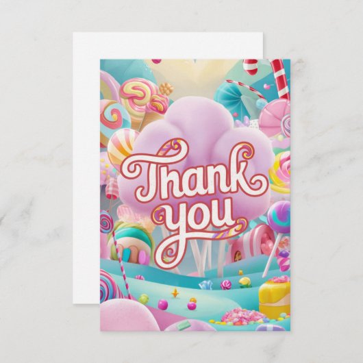 スクープ魔法キャンディランドサンキューカード サンキューカード (正面/裏面)