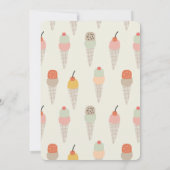 スクープ・アイスカラフルクリームの誕生日はこちら 招待状 (裏面)