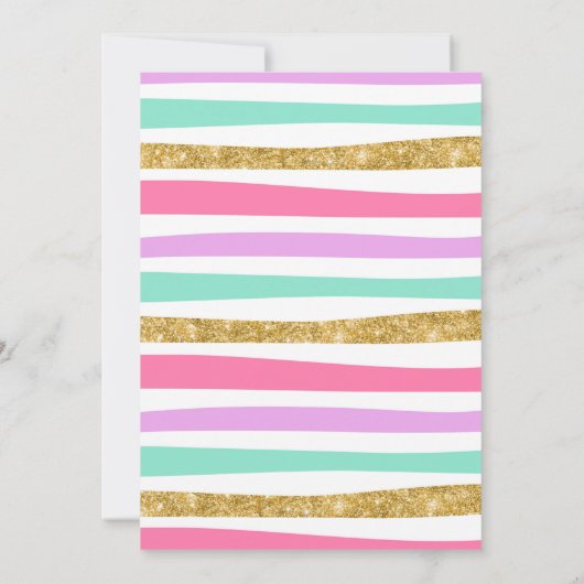 スクープ・アイスカラフルクリーム招待状 招待状 (裏面)