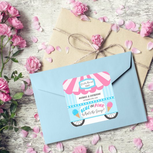 スクープ・アイスクリームパーラー性別のリビールとは スクエアシール