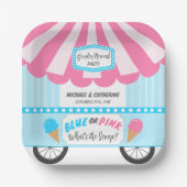 スクープ・アイスクリームパーラー性別のリビールとは ペーパープレート (正面)