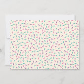 スクープ・アイスクリーム子供の誕生日パーティーinv 招待状 (裏面)