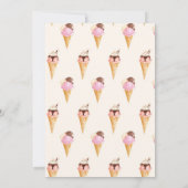 スクープ・アイスクリーム誕生日パーティー 招待状 (裏面)