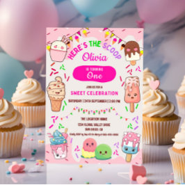スクープ・アイス・クリームの誕生日パーティー 招待状