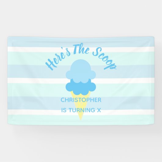 スクープ・アイス・サマーボーイ・誕生日  横断幕 (横)