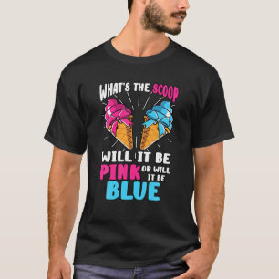 スクープ・ジェンダーが示すアイスクリーム・パーティーピン Tシャツ