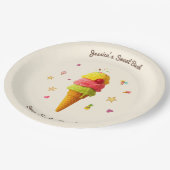 スクープ.スマイル。繰り返す。 – バースデーパーティープレート ペーパープレート (アングル)